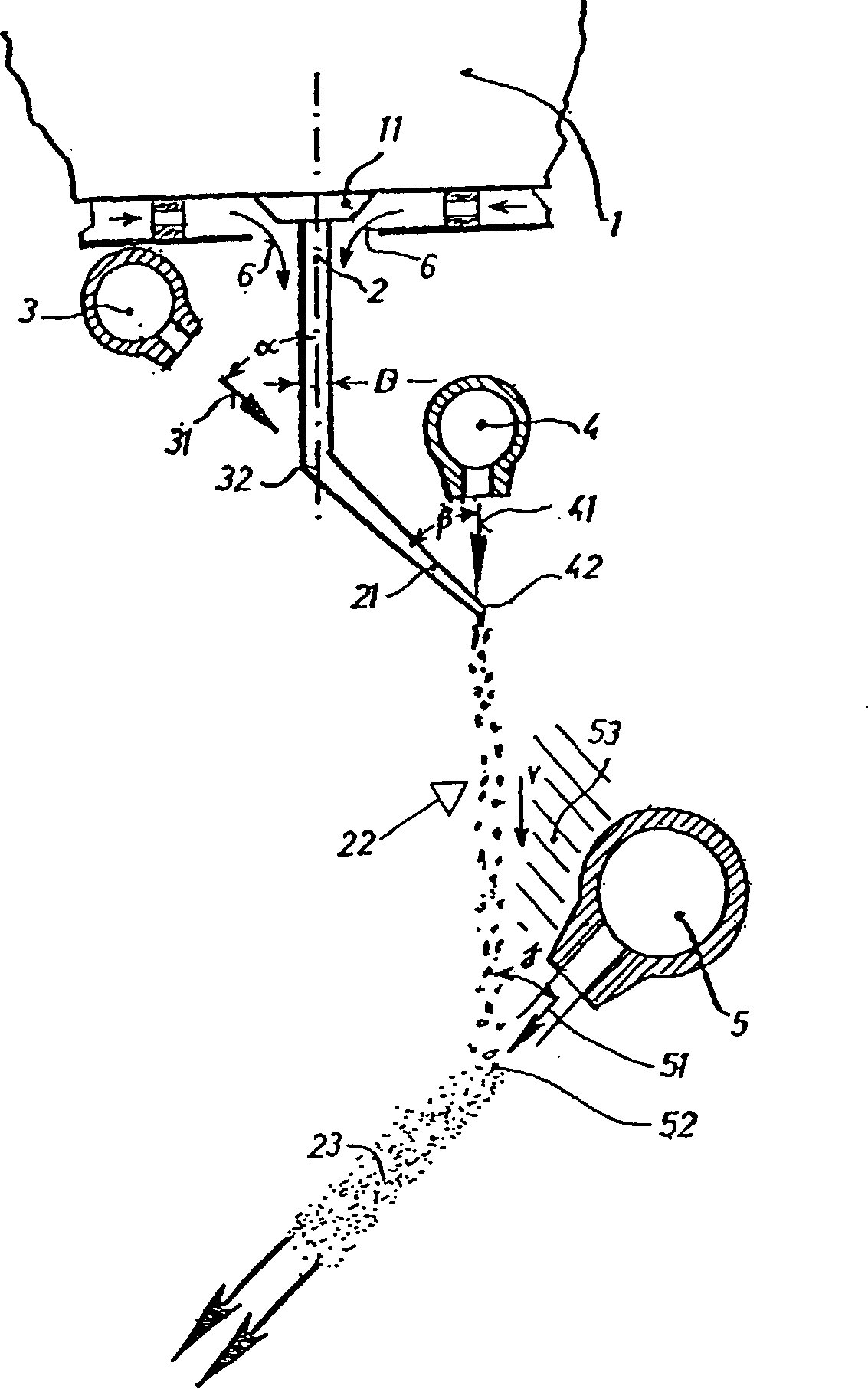 Method for producting metallic powders consisting of irregular particles