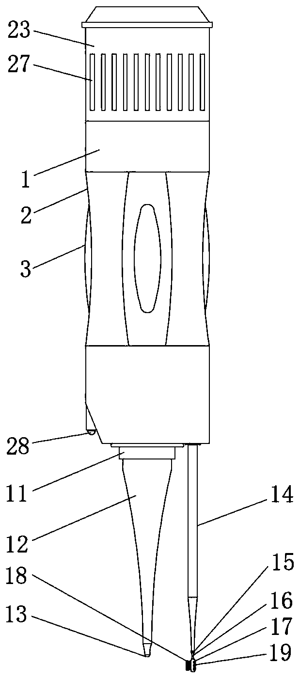 A kind of gout crystal clearing device