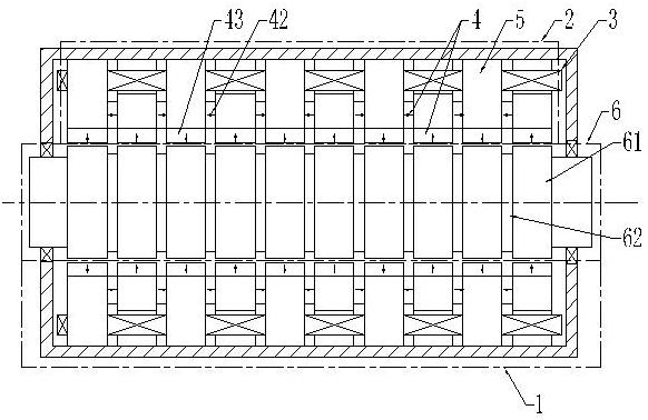 Transversal magnetic flux variable-reluctance permanent magnet motor