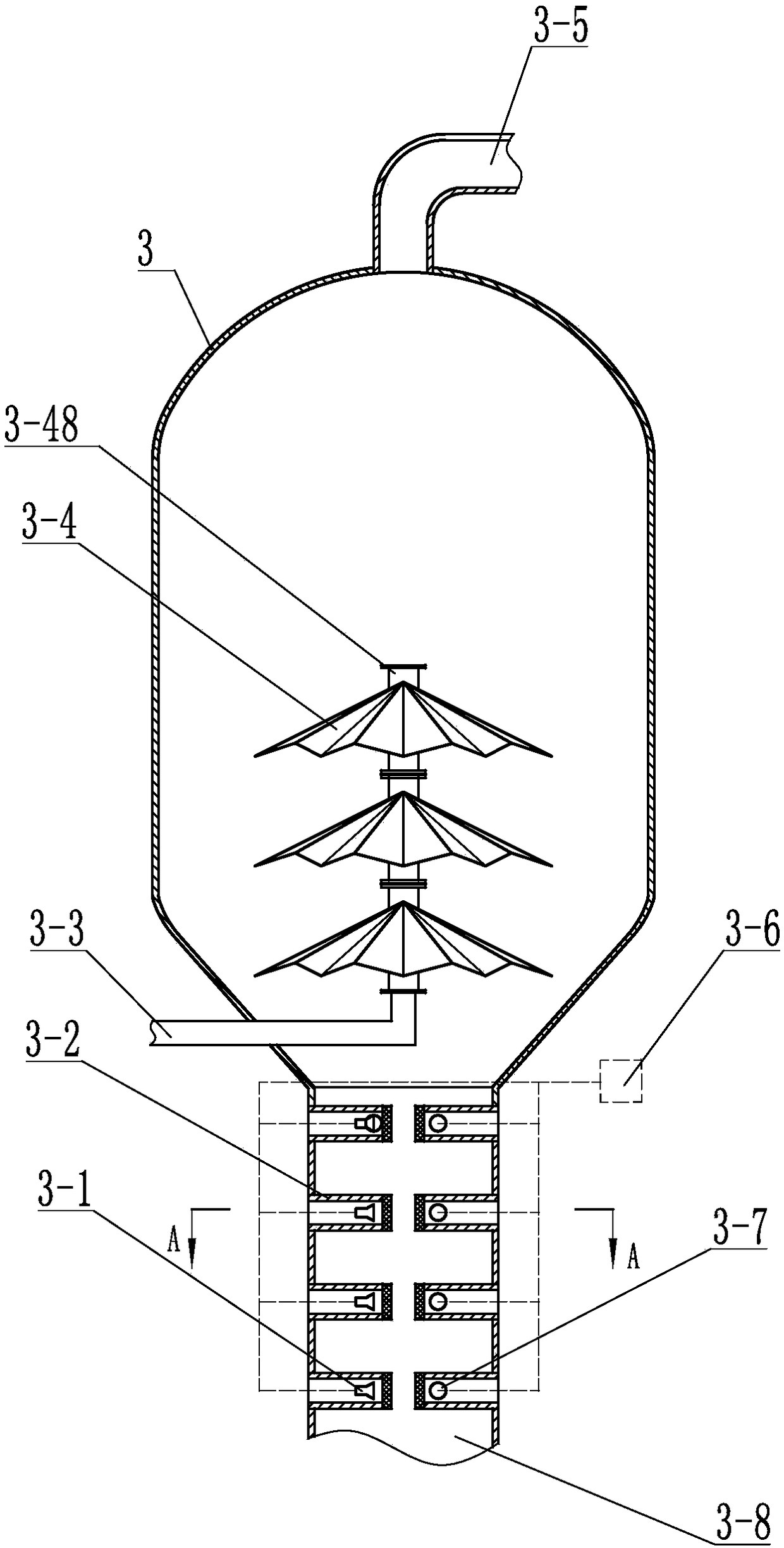 Static mixing device for oil and alkaline and method for using cotton-seed mixed oil to prepare cotton-seed refined oil by using same