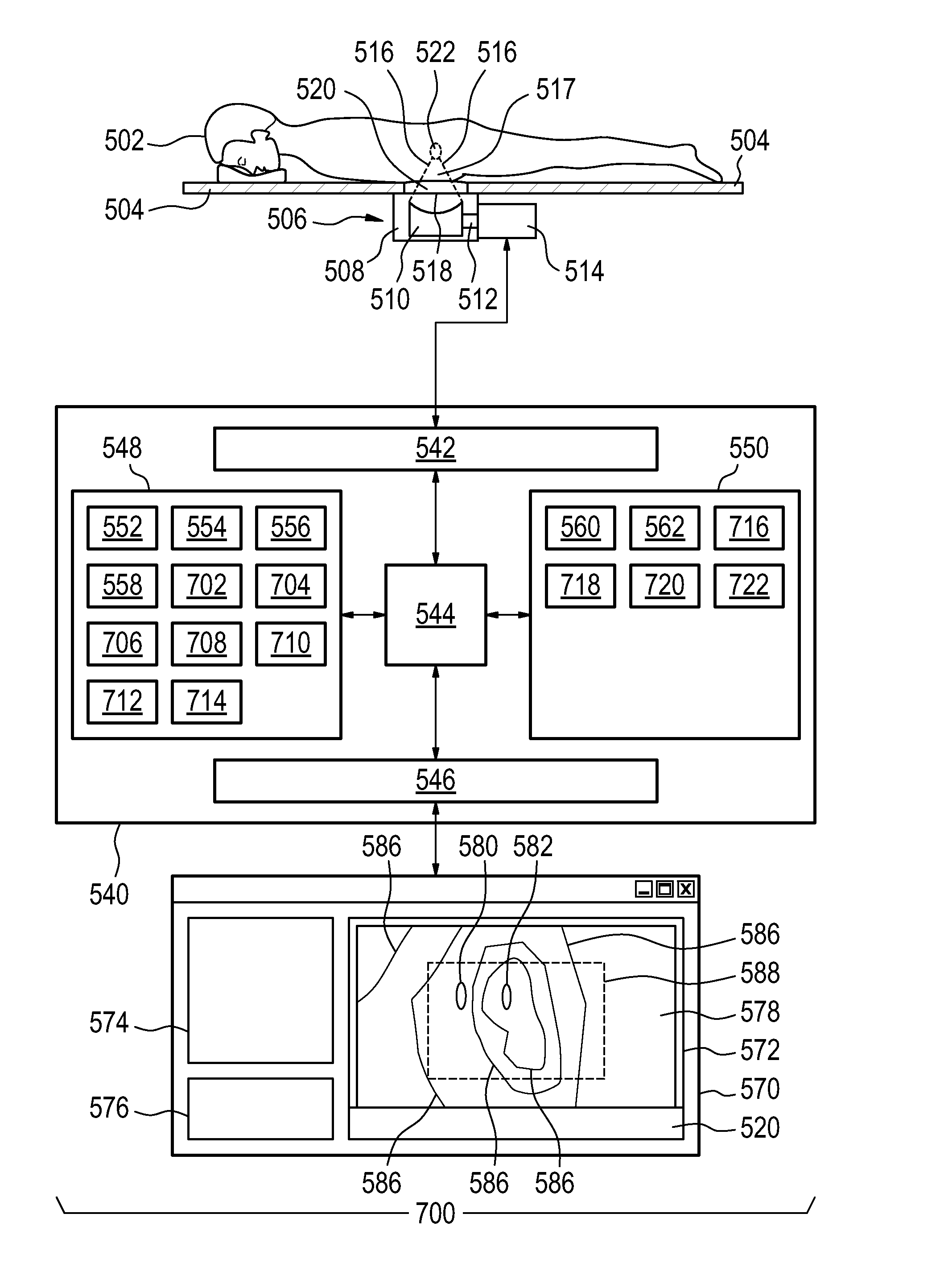 Medical apparatus for determining a maximum energy map