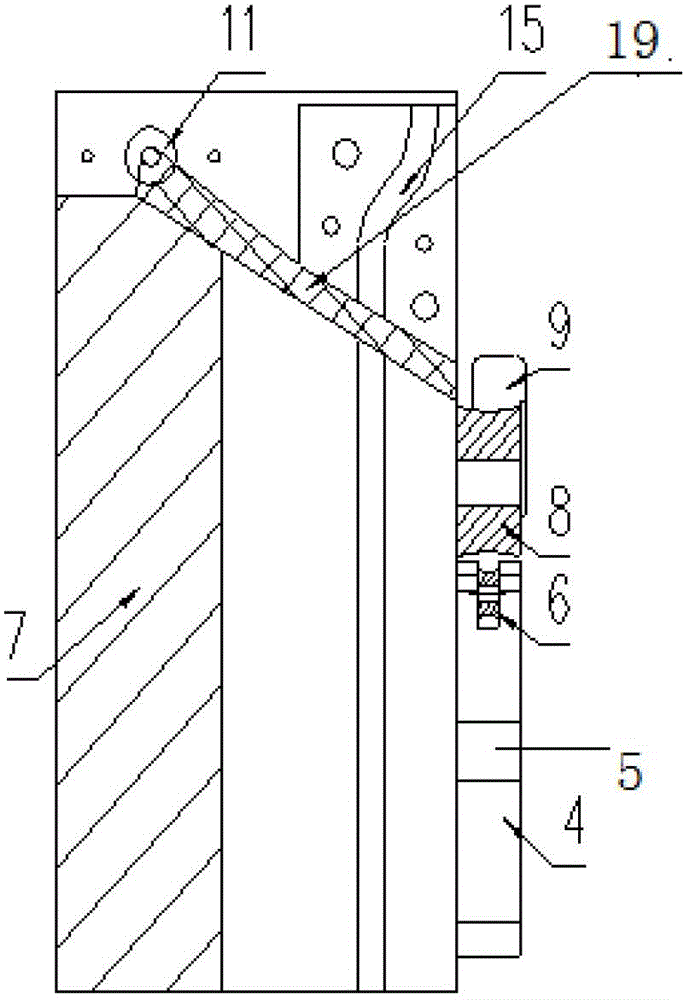 Forming die for rectangular steel wire ring