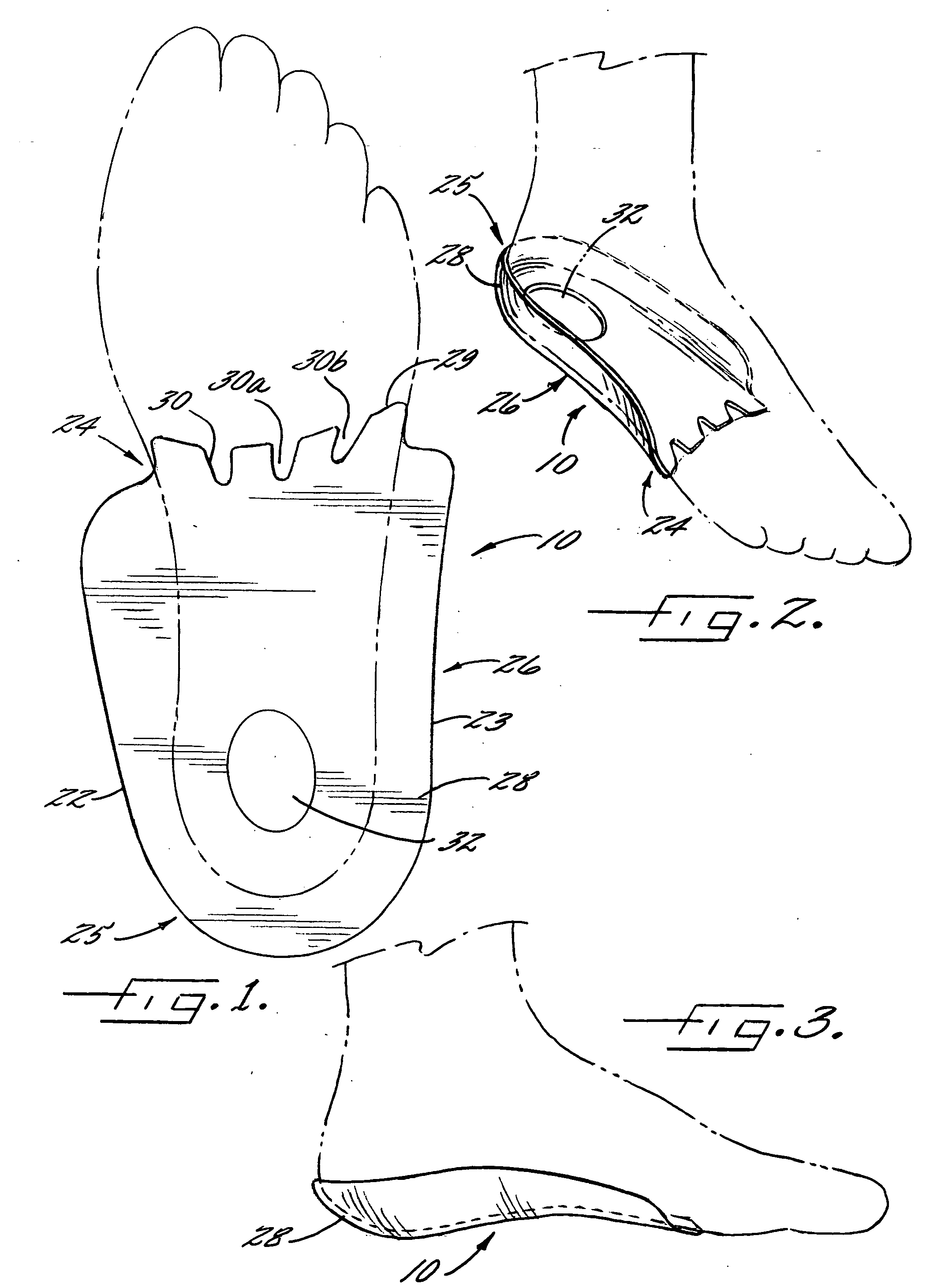 Molded foot support