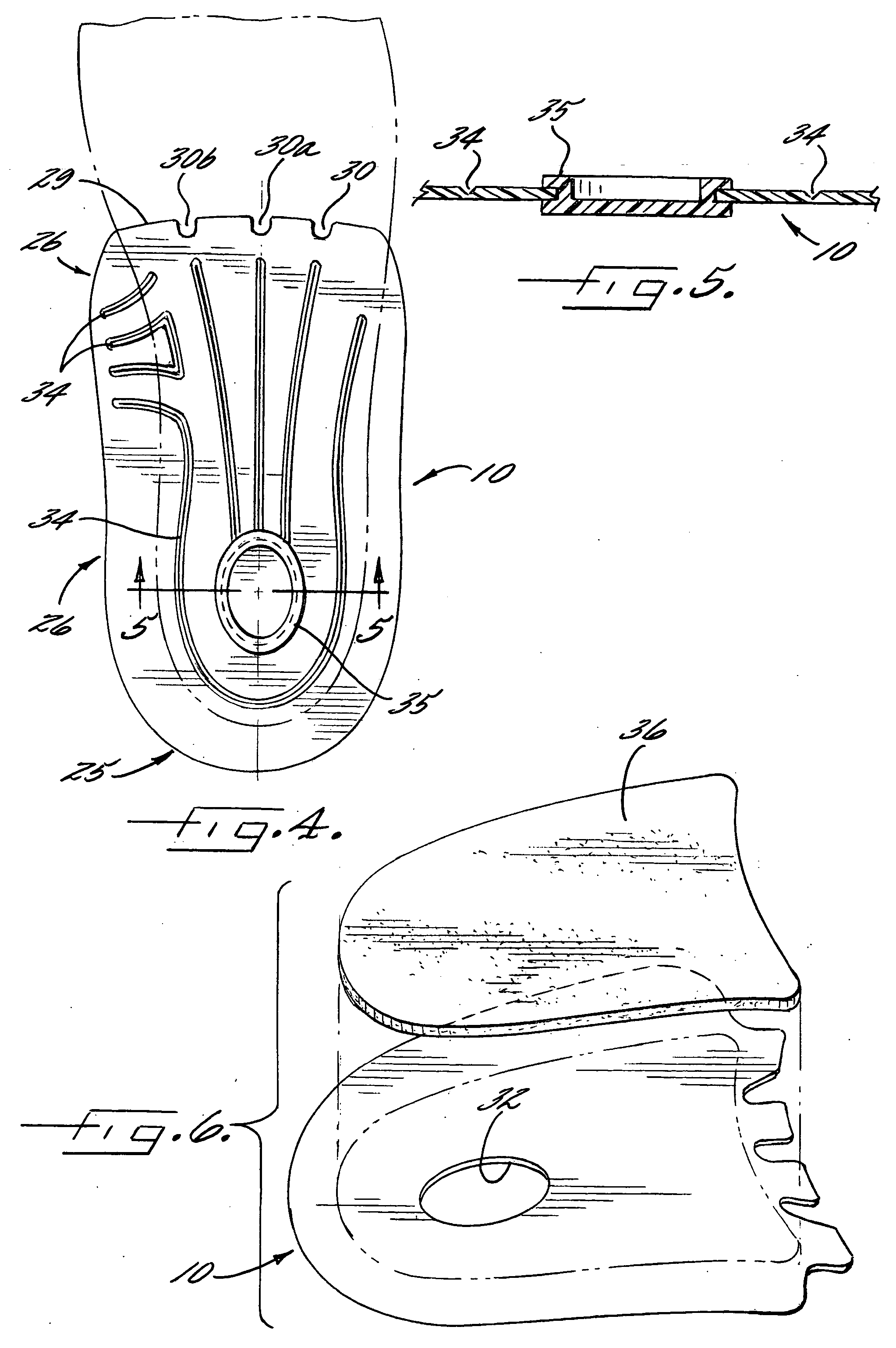 Molded foot support