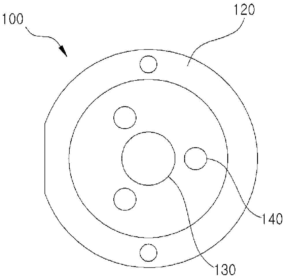 Multi-point dispensing device combined to a dispenser