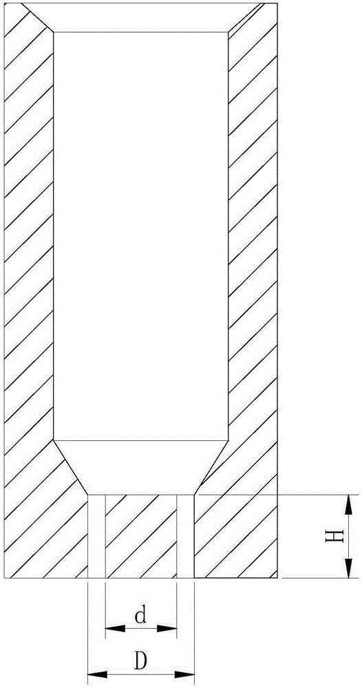 Production method for fine denier hollow short fiber