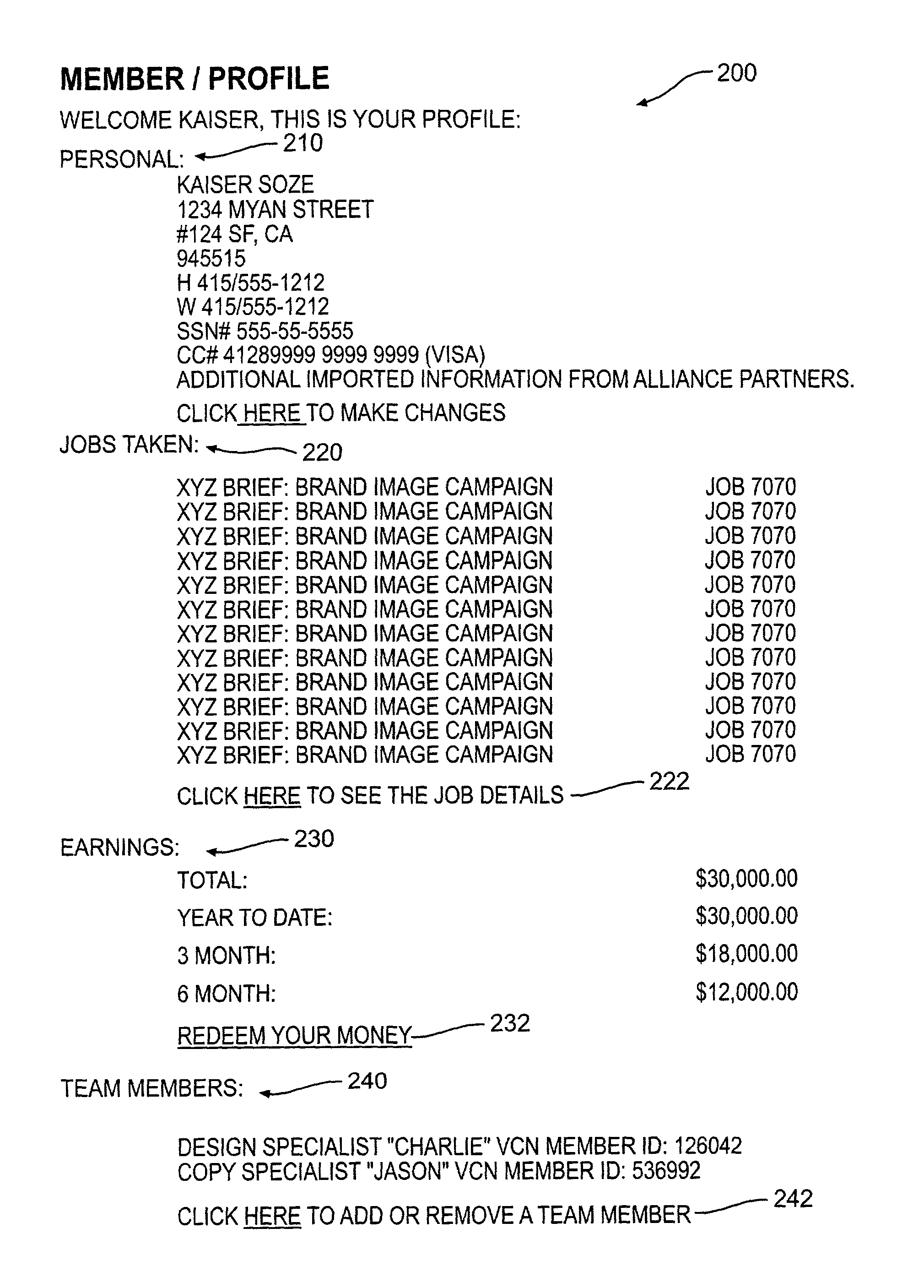 System and method for exchanging creative content