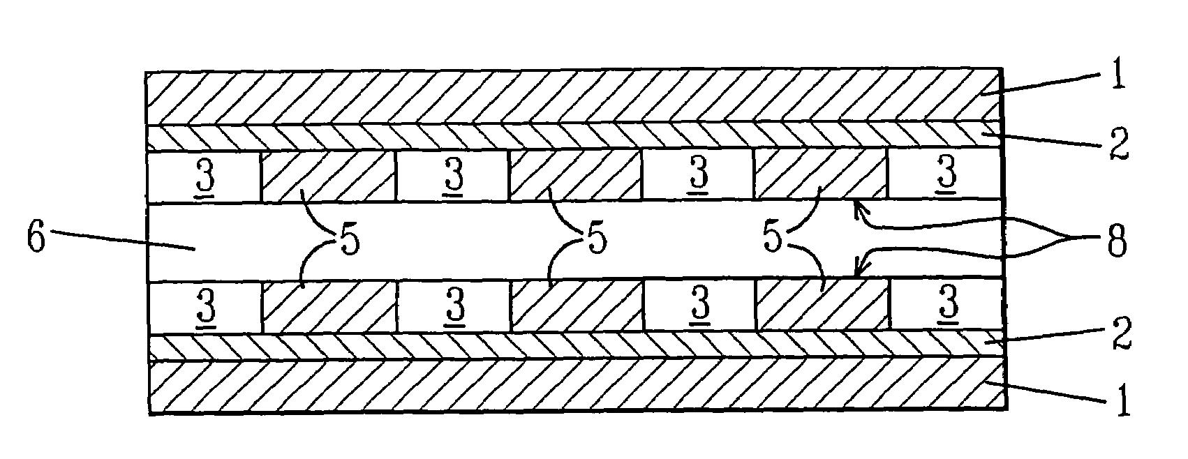 Structure having flush circuit features and method of making