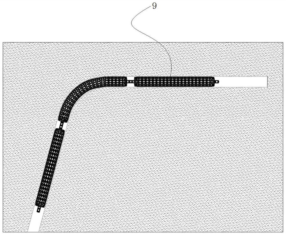 Drilling and protecting integrated method for directional long drill hole