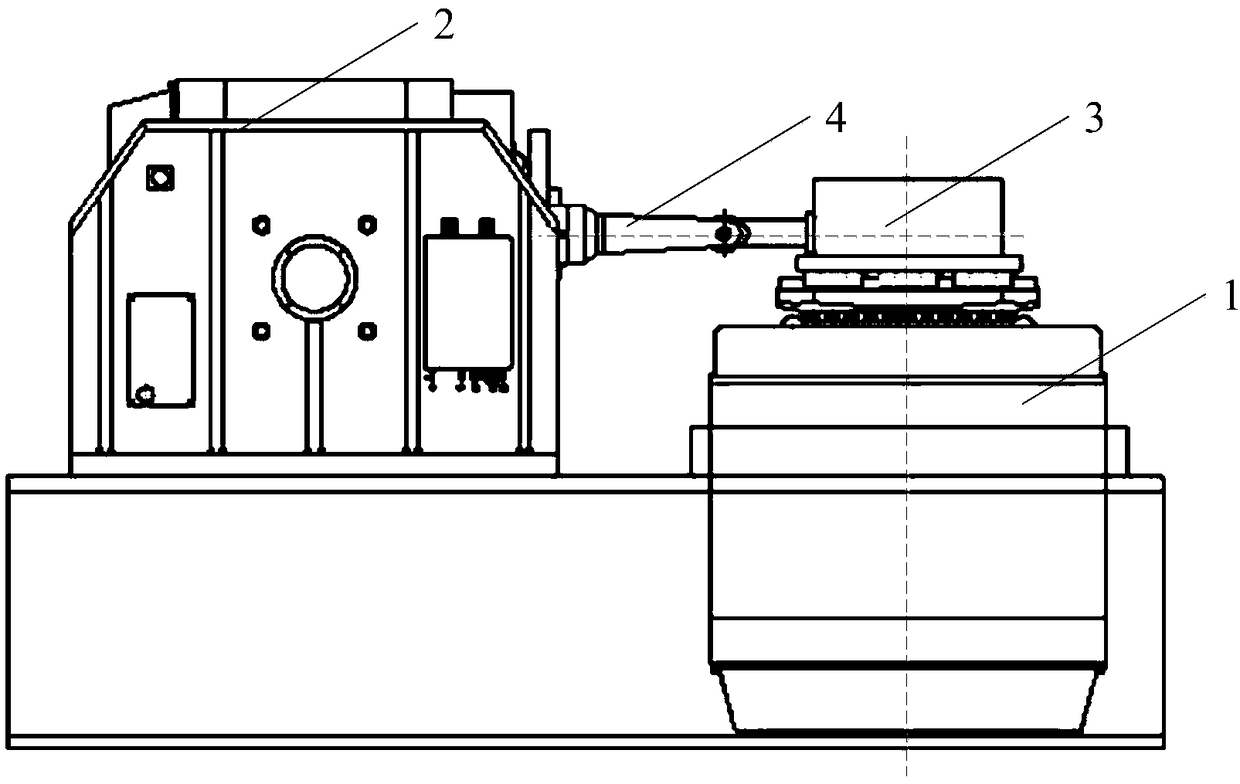 Decoupling mechanism for two-axis synchronous vibration test and test device