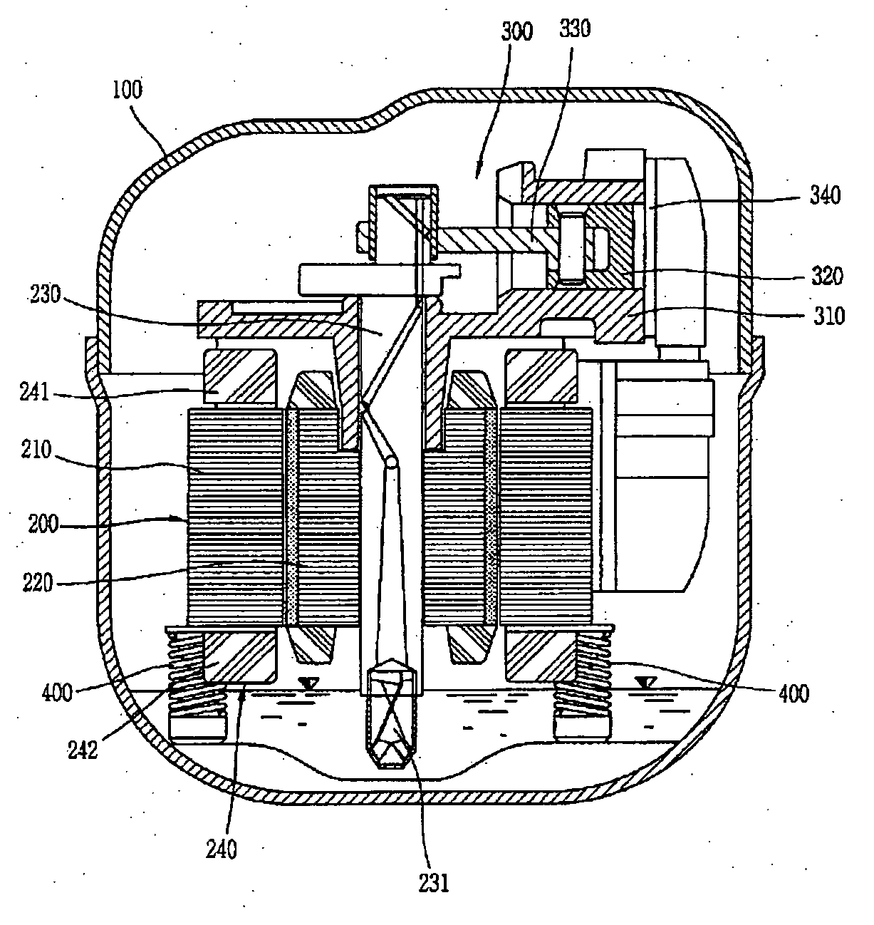 Motor for compressor and hermetic compressor having the same