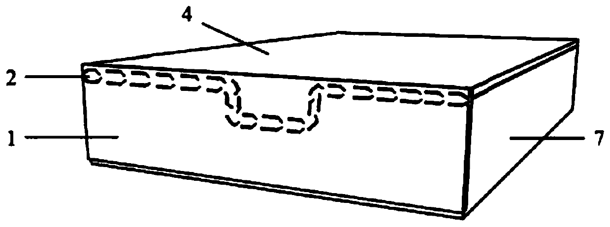 Deformable packing box for transporting, exhibiting and selling columnar articles