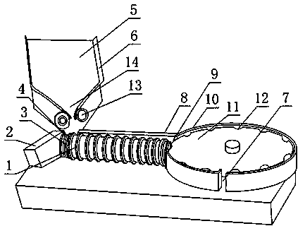 Ampoule fixed-distance conveying device