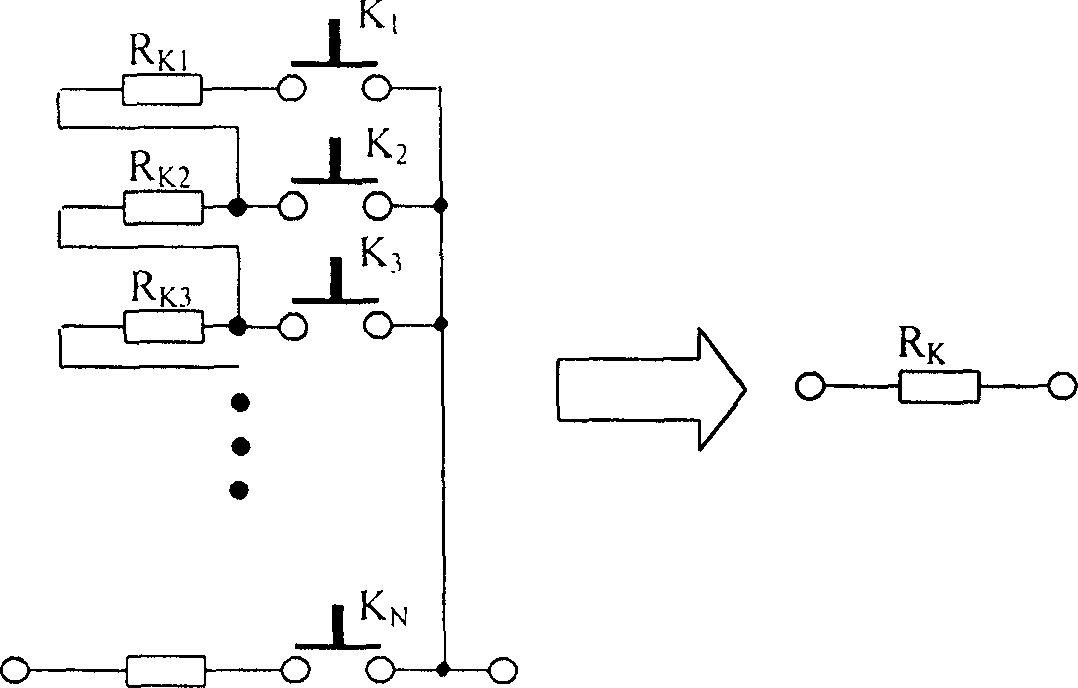 Keyboard signal processing method and keyboard signal circuit