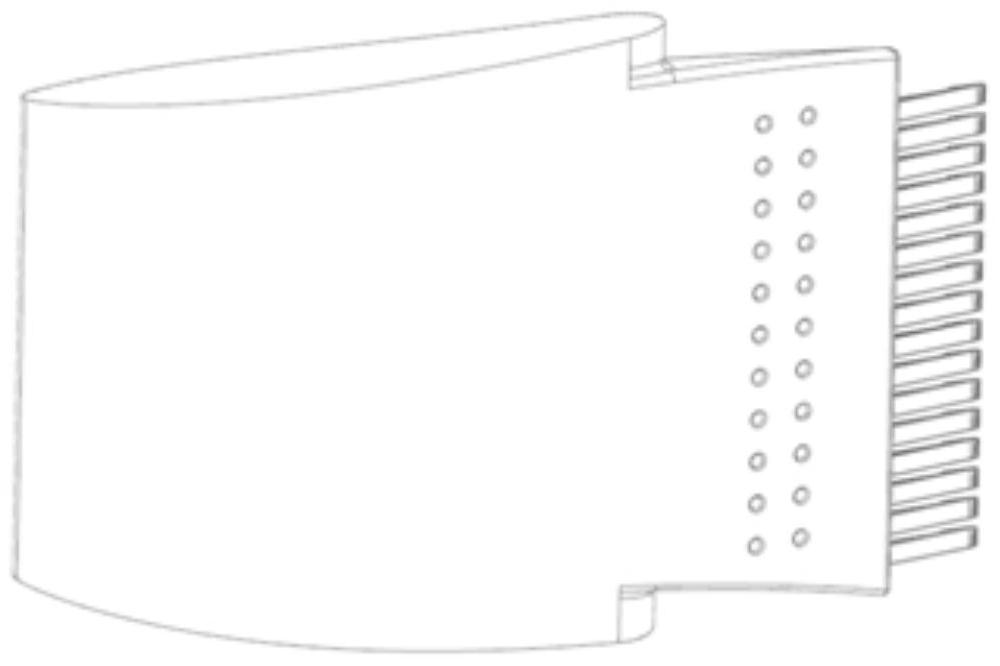 Method for forming inner cavity of high-temperature alloy hollow guide vane