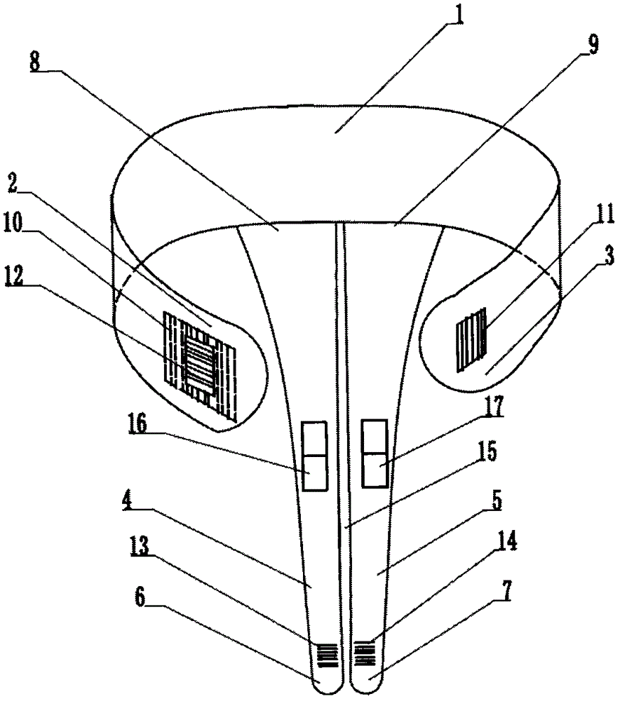 Double-tail T-shaped pressurization belt