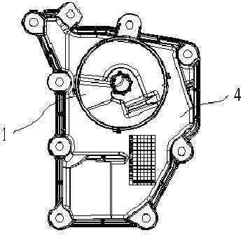 Plastic oil and gas separator with labyrinth type and screw type combined