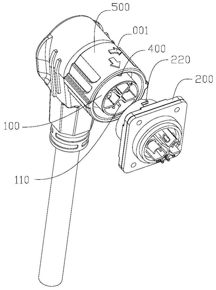 Charging and discharging waterproof connector