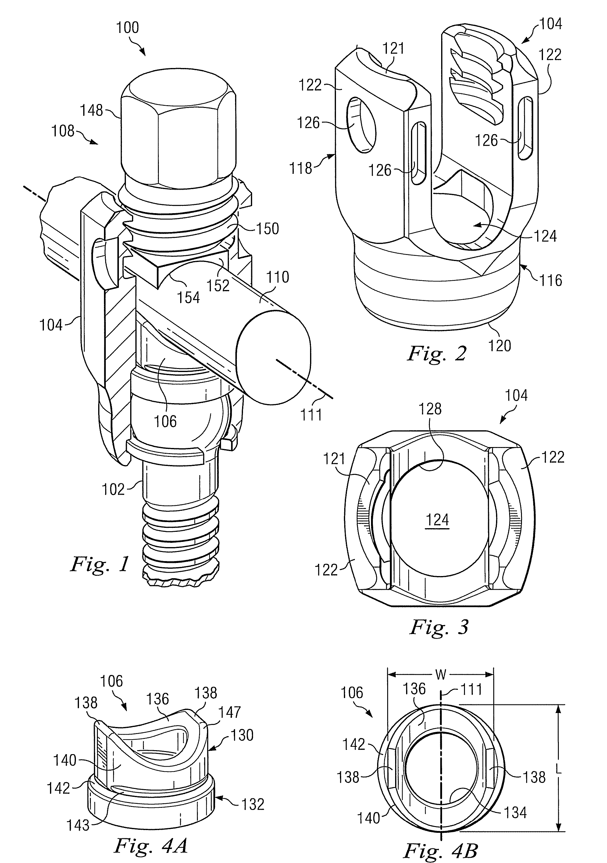 Keyed crown orientation for multi-axial screws