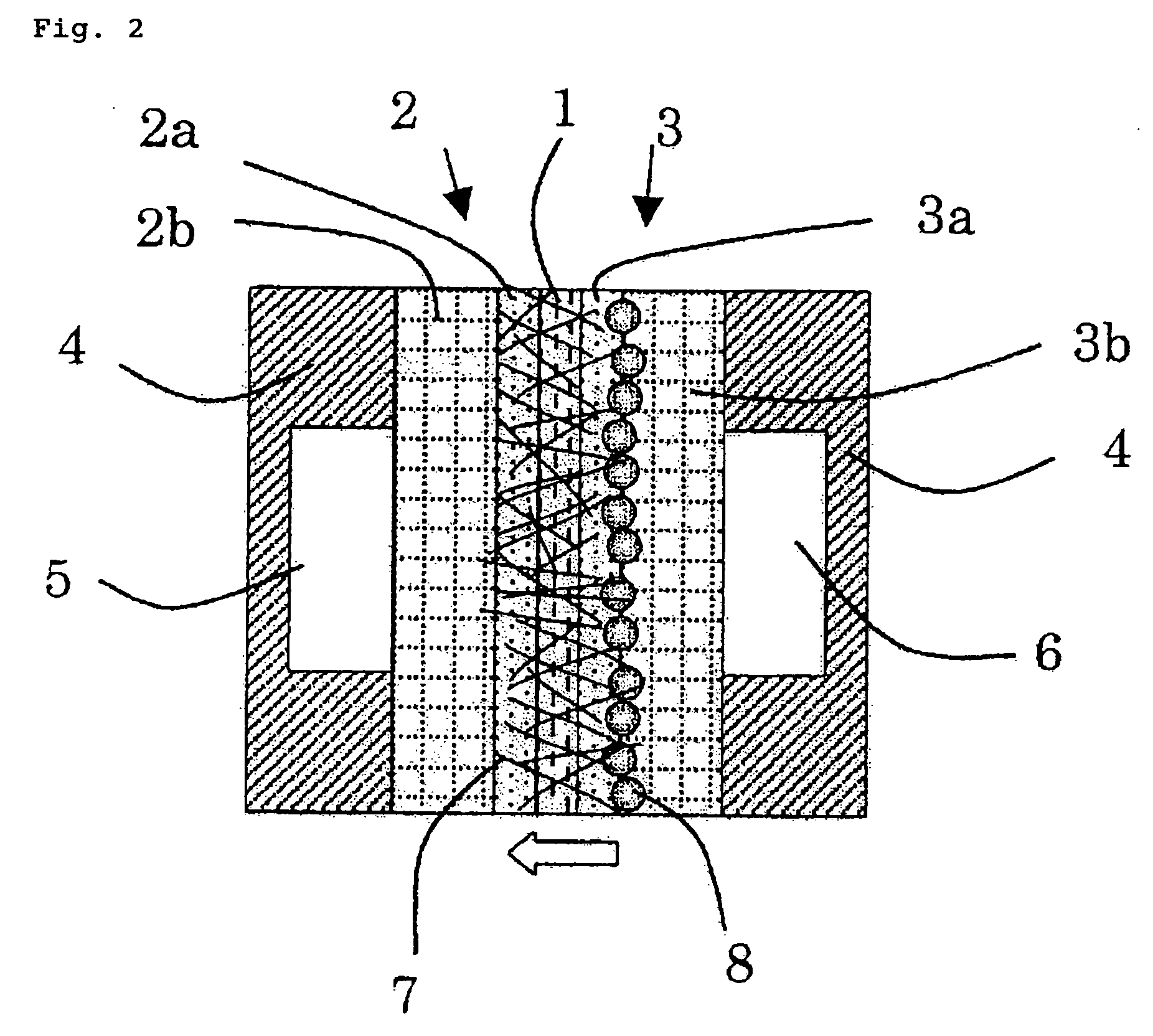 Solid polymer electrolyte fuel battery cell and fuel battery using same