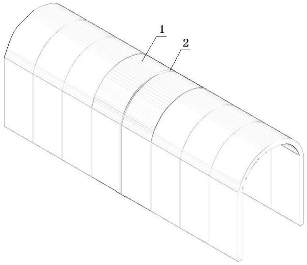 Anti-seepage structure of corridors at structural joint of rolling dam and construction method of anti-seepage structure