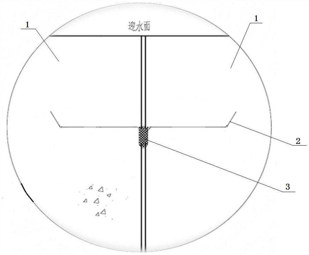 Anti-seepage structure of corridors at structural joint of rolling dam and construction method of anti-seepage structure