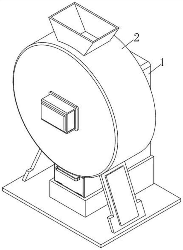 Iron nail recycling and reusing shot blasting derusting device