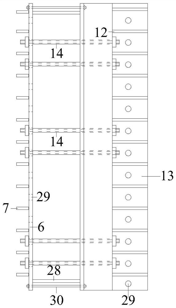 Construction method of cast-in-place concrete guardrail