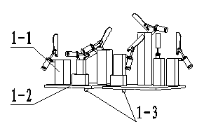 Flexible welding production line for side wall plate of automobile