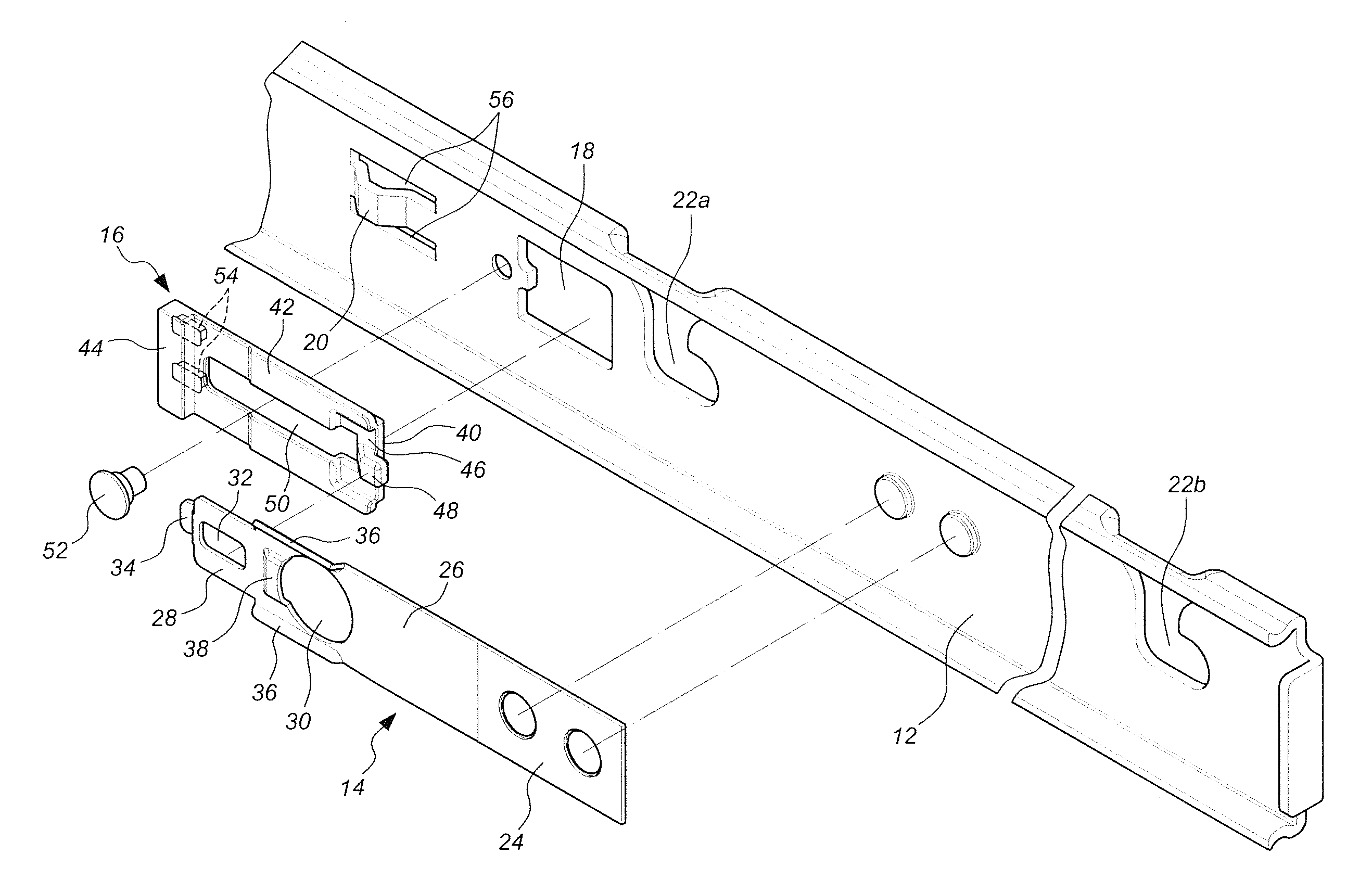 Installation device for slide assembly