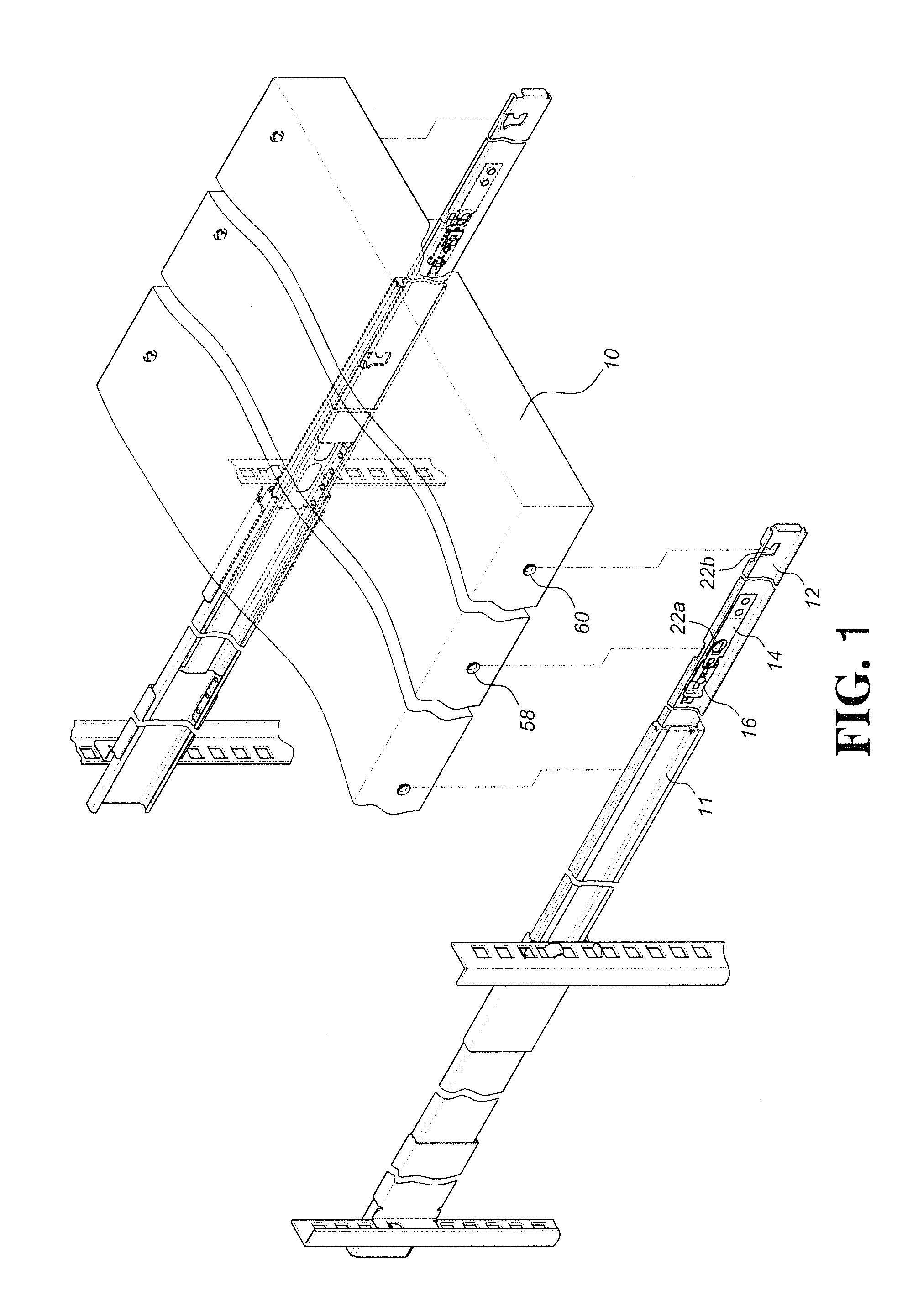 Installation device for slide assembly