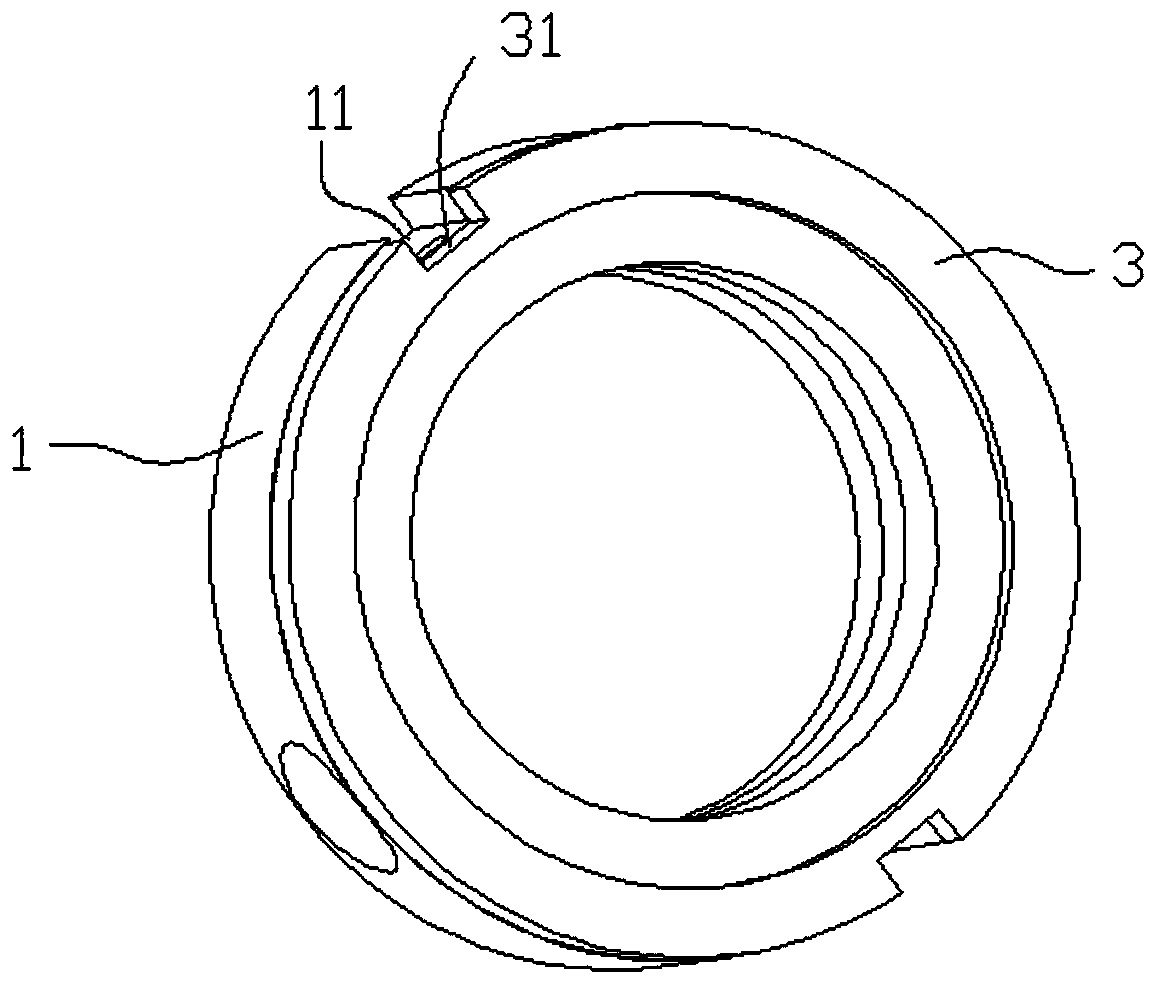 Single-circulation ball nut body capable of being spliced