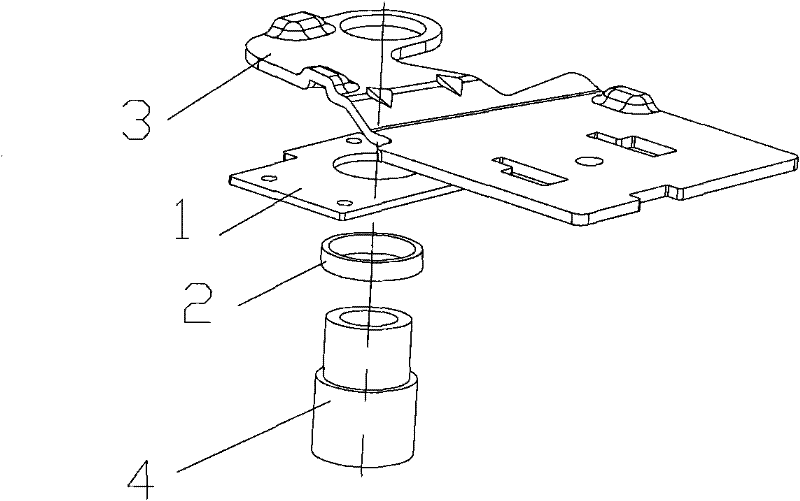 Freezing refrigeration device and hinge for door body of freezing refrigeration device