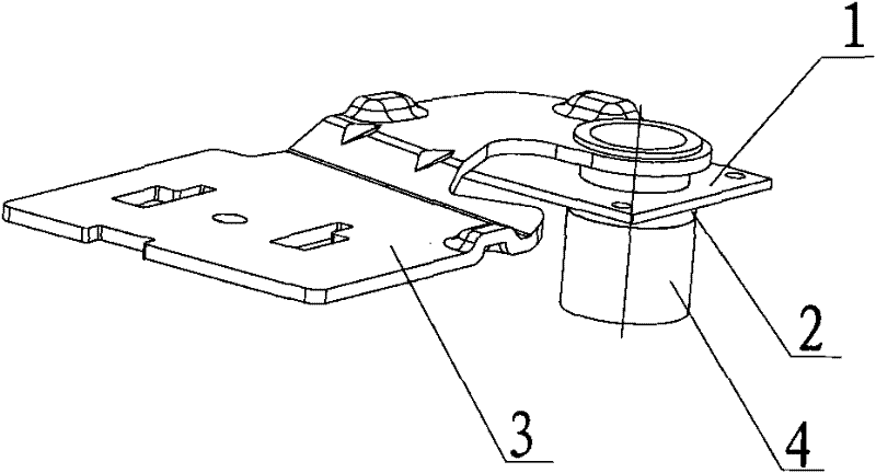 Freezing refrigeration device and hinge for door body of freezing refrigeration device