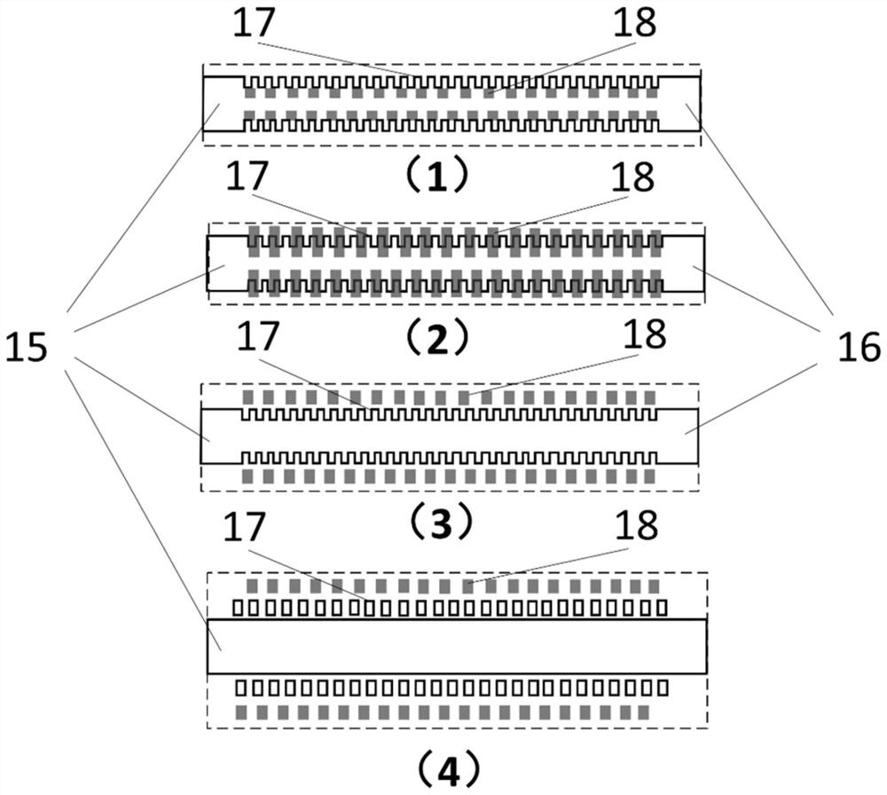 Polarization insensitive waveguide grating filter based on double-layer structure