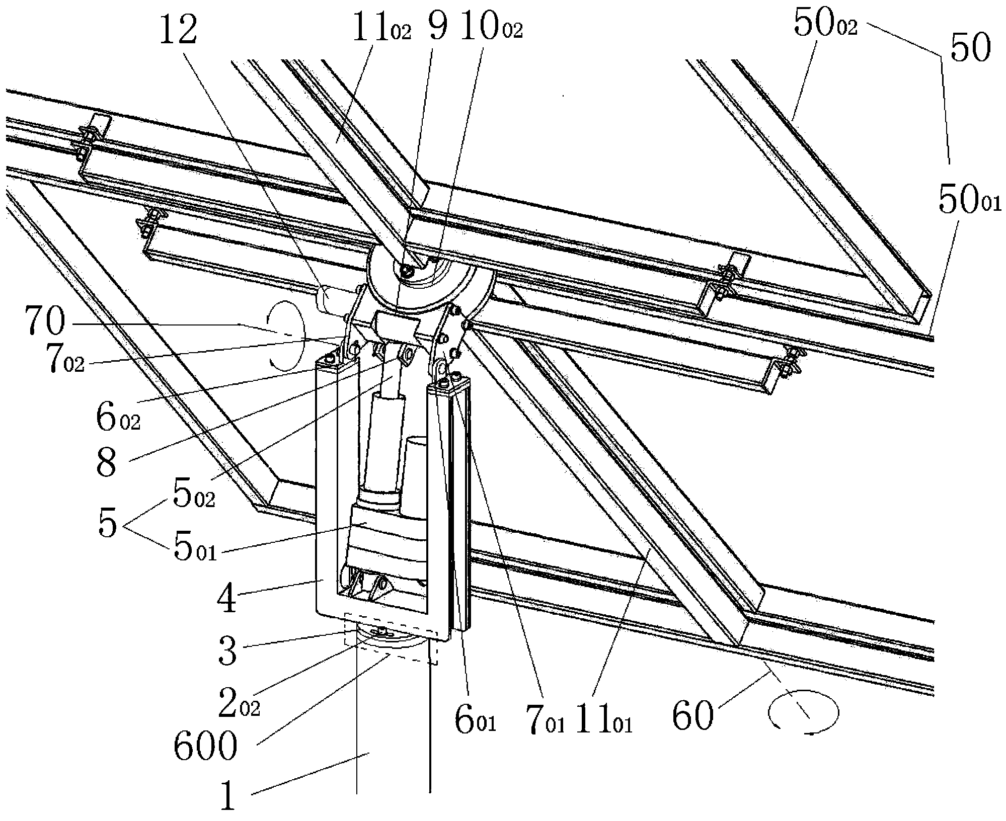 Tracking driving mechanism of heliostat