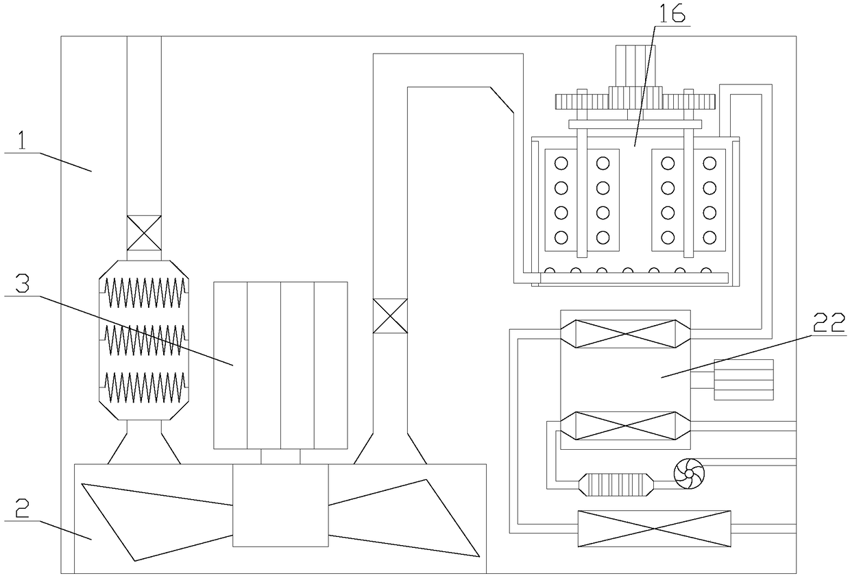 Ventilation device with heating and air purifying functions