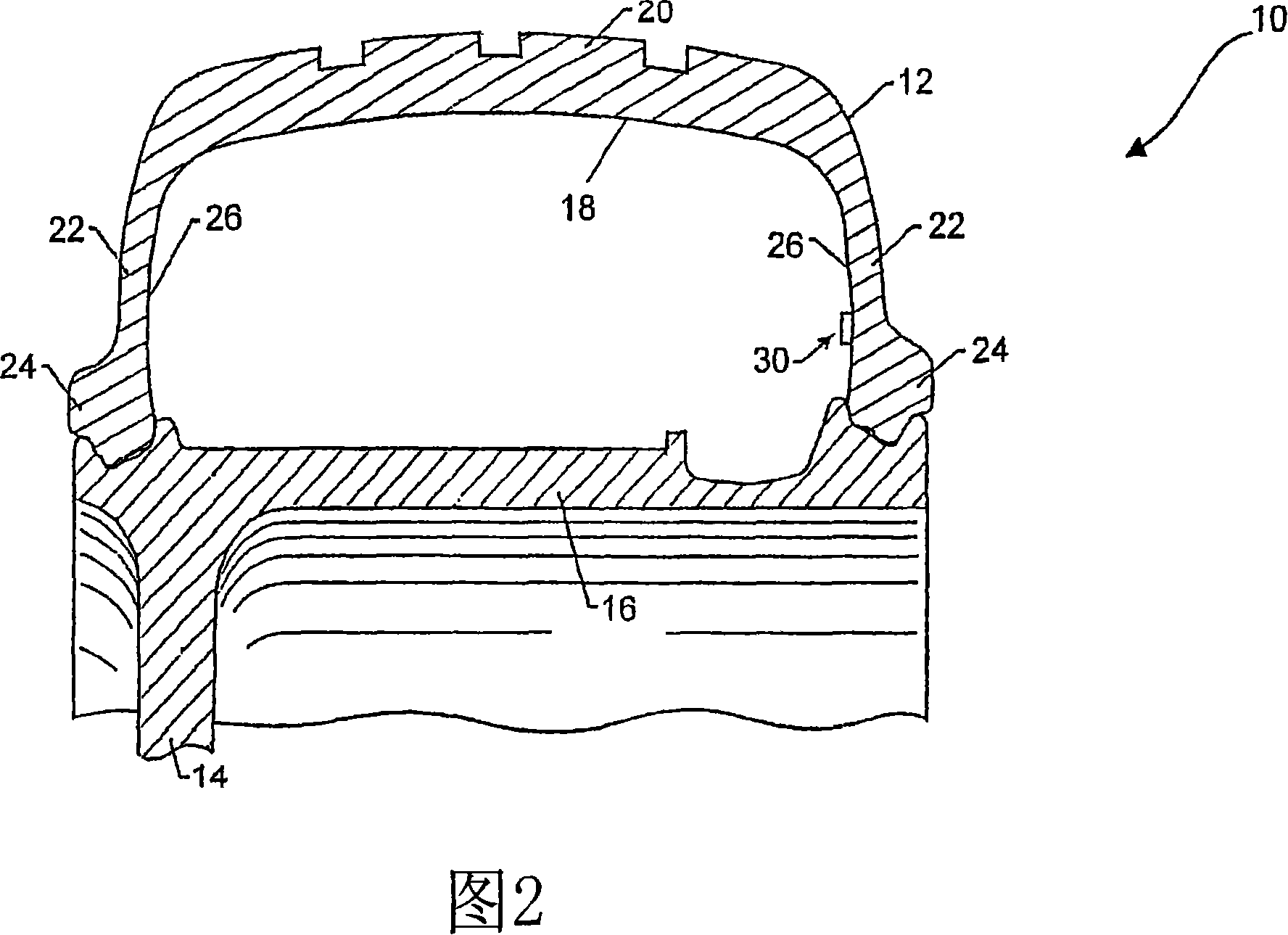 Tyre electronic component with multi-frequency antenna