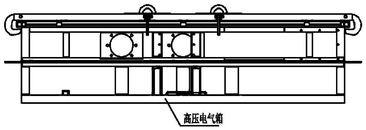 A hoisting device for welding and manufacturing high-voltage electrical boxes of EMUs