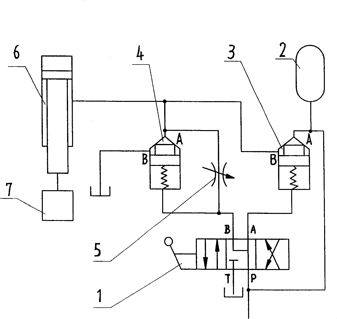 Control system for great flow of electrohydraulic hammer