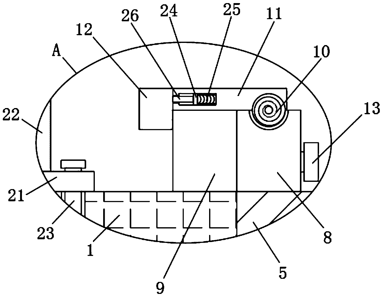 Endocytic shaft-hole connection type explosion-proof three-phase asynchronous motor