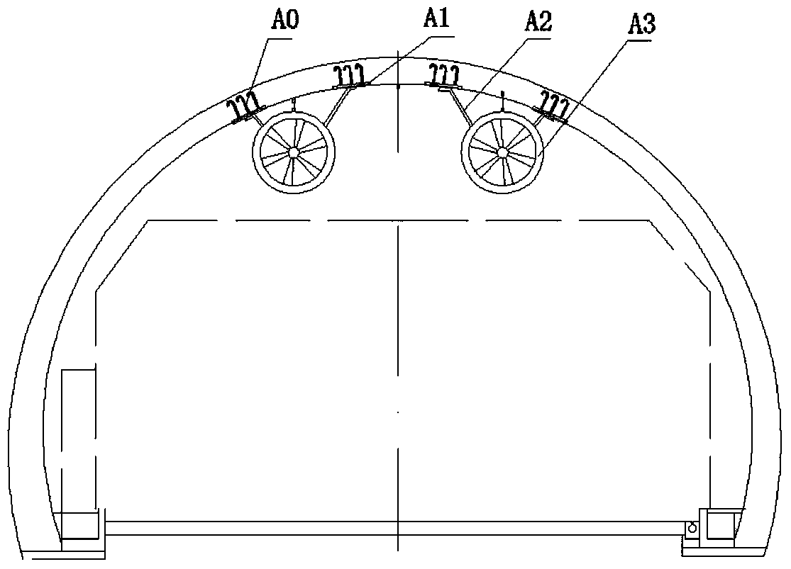 On-line detection method and system for foundation stability of tunnel suspended fan based on pressure measurement displacement