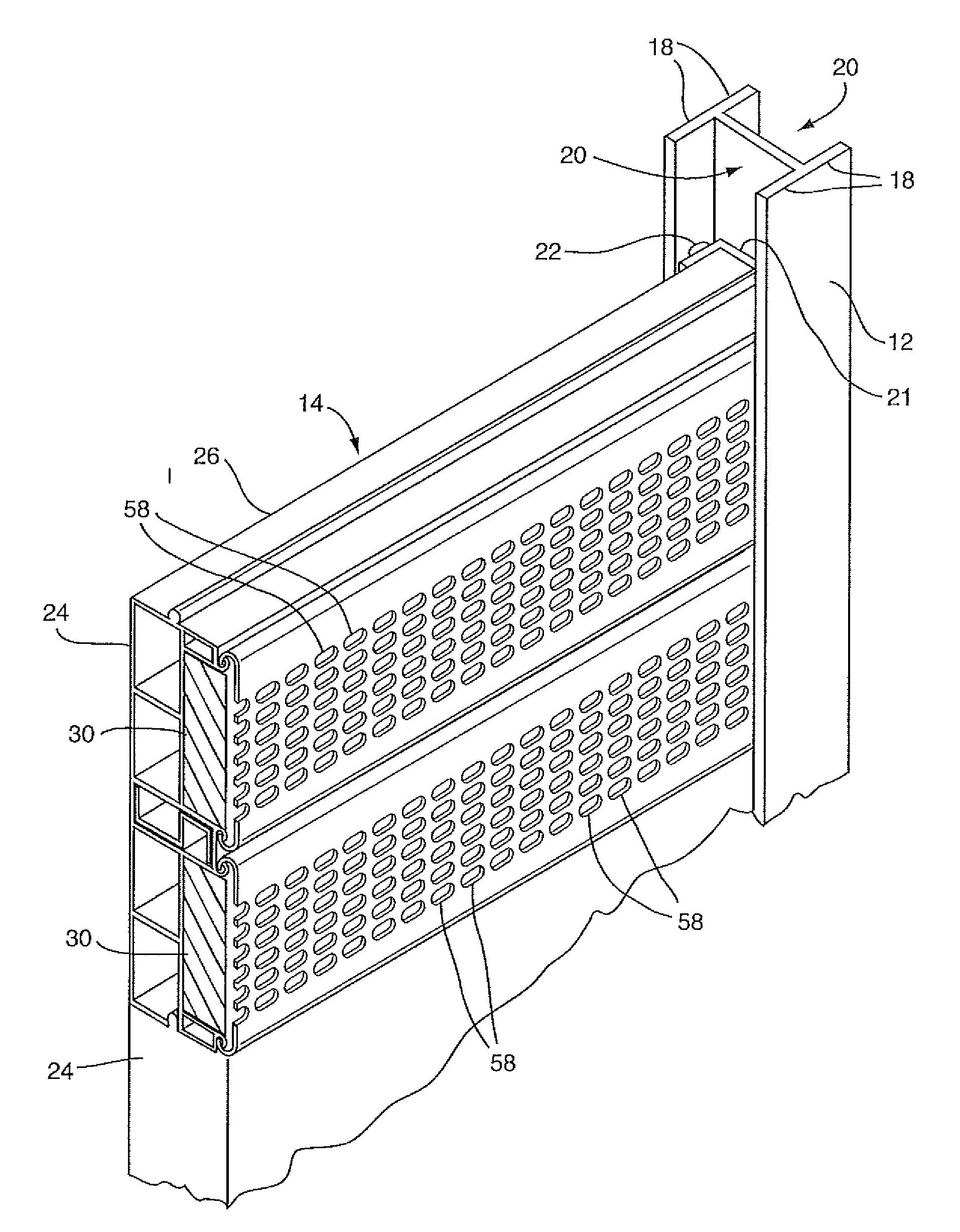 Highway noise barrier