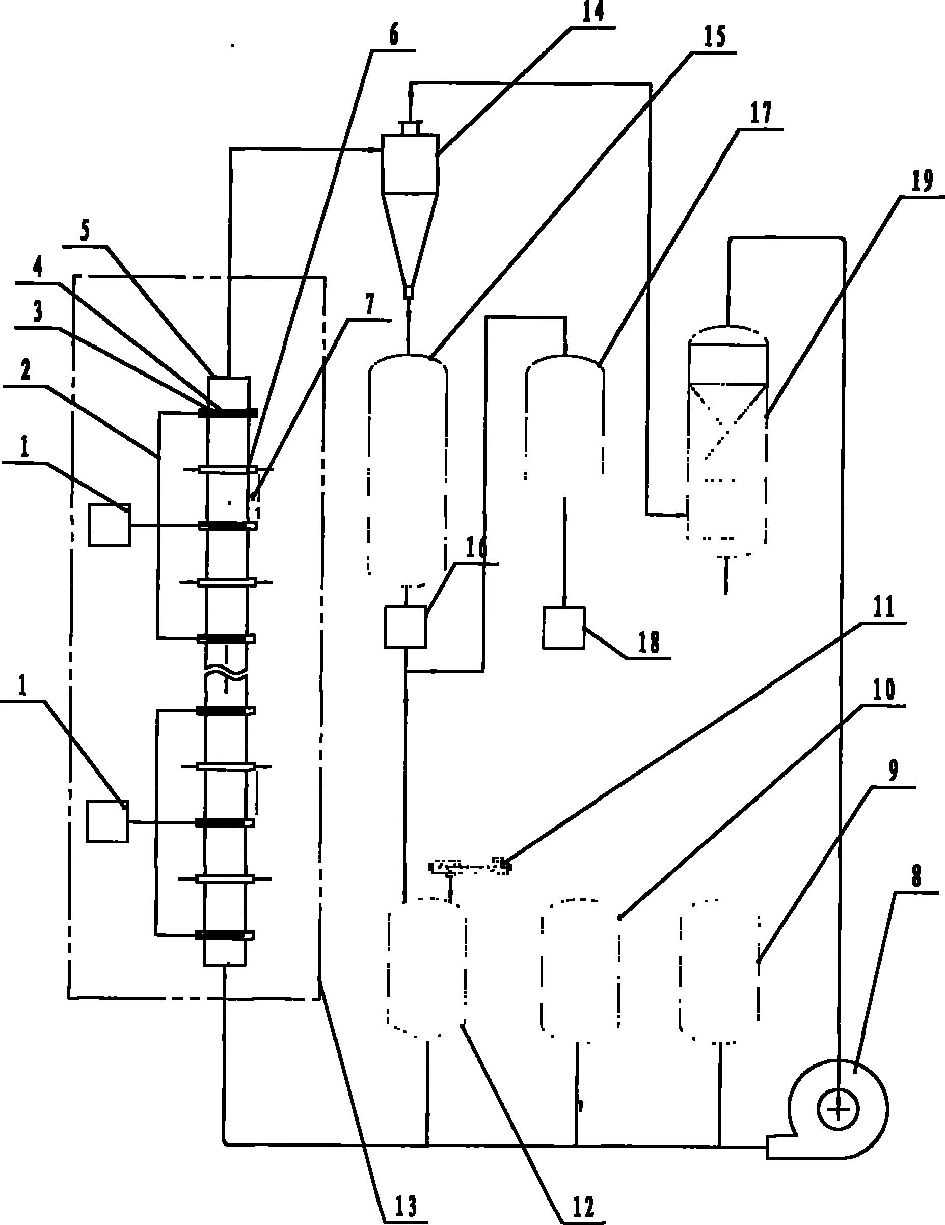 Gas-solid/gas-gas phase plasma tubular reactor process and device