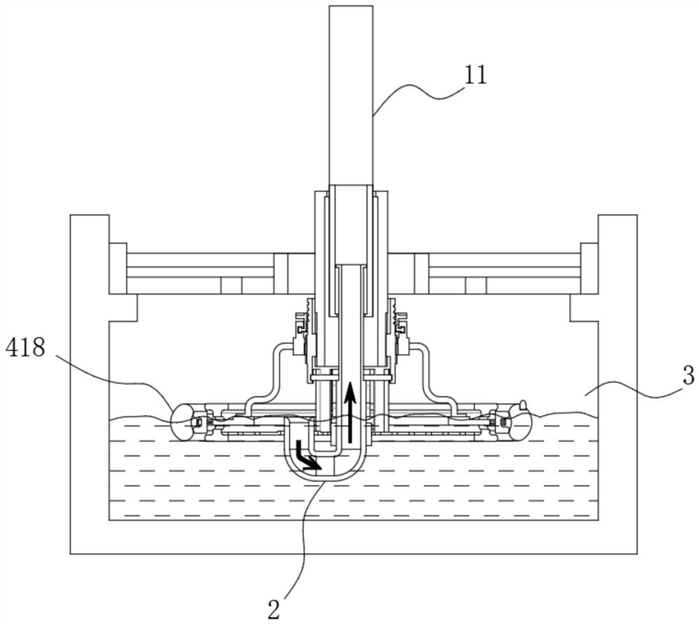 Foundation pit drainage device and using method thereof