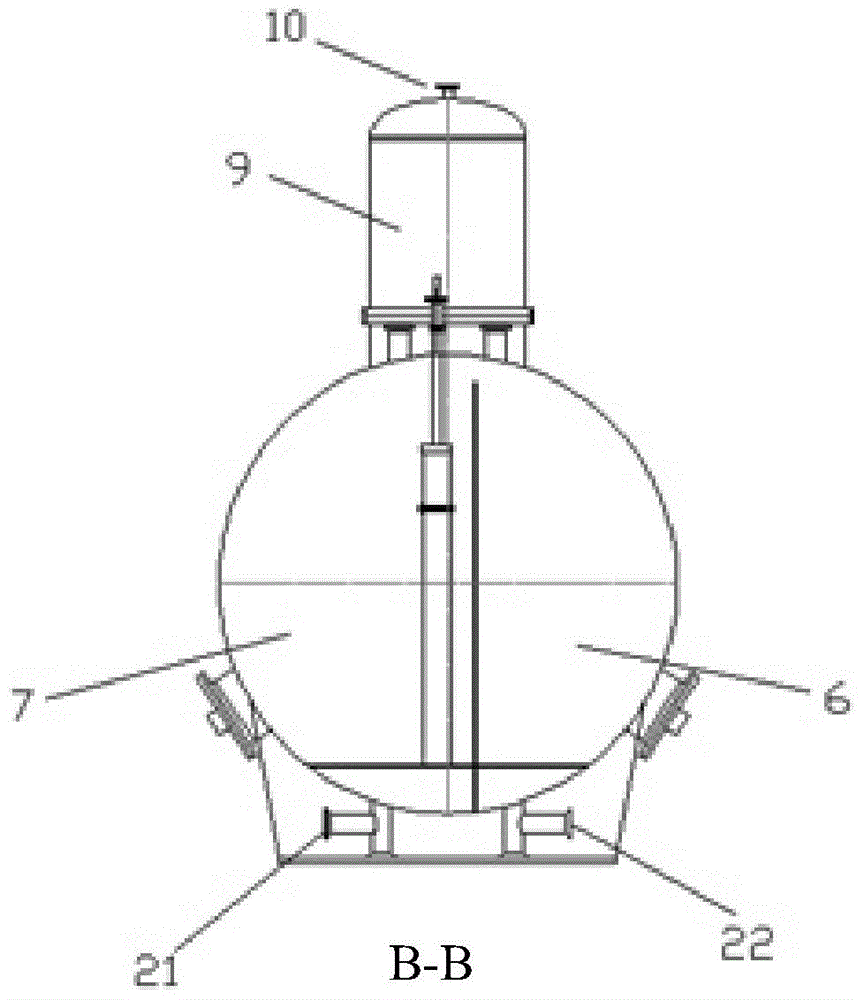 A foamy crude oil three-phase separator