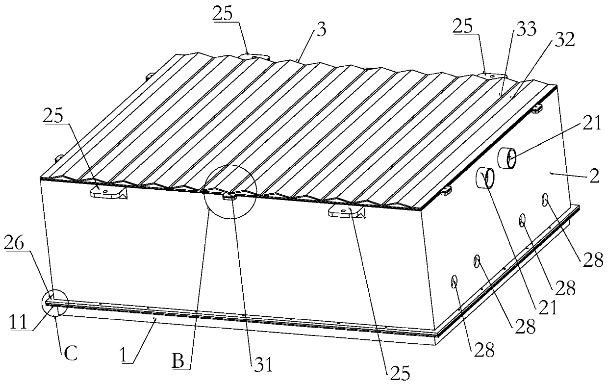 Aluminum profile liquid-cooling type high-pressure box