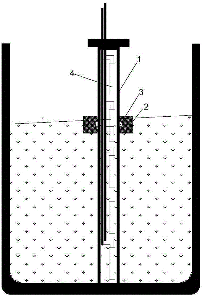 Non-contact liquid level detection device and non-contact liquid level detection method