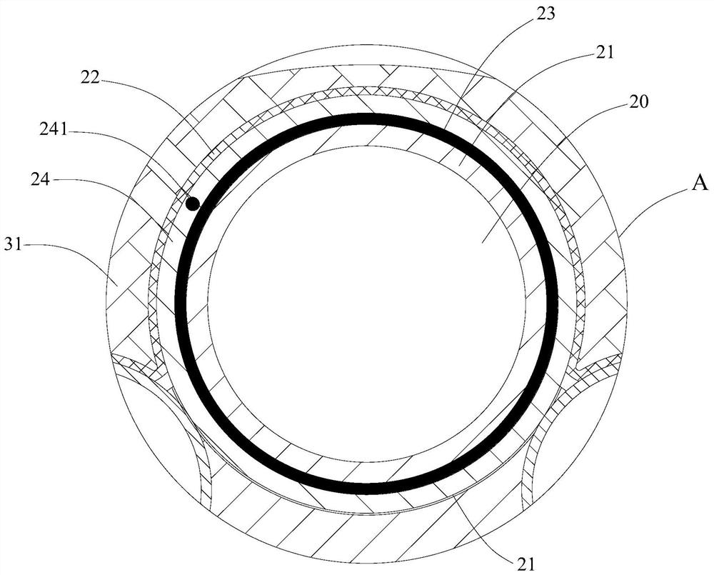 A variable hardness flexible cable