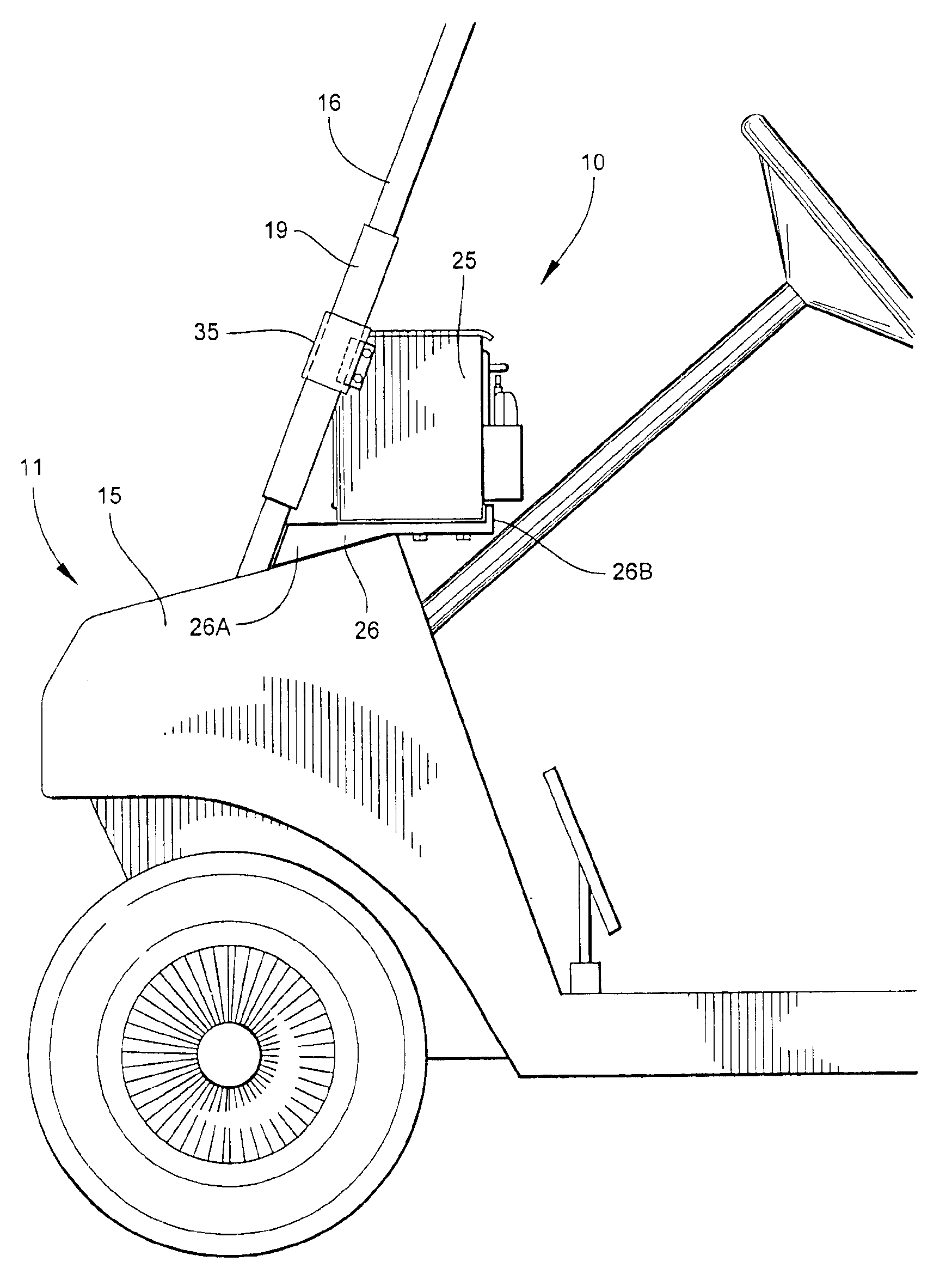 Dash box for a recreation vehicle